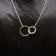 Necklace Double Circles "Crush"
