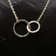 Necklace Double Circles "Crush"