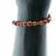 Bracelet en Jaspe Rouge - Goldstone - Hématite cuivrée