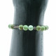 Bracelet en Opale verte - Hématite marron