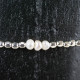 Bracelet silver beads and perlen