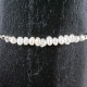 Bracelet silver & three pearls