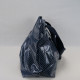 Handtasche - marineblau mit Tupfen