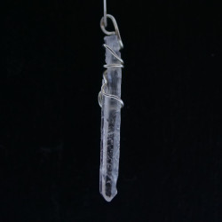 Pendant with Silver and Quartz
