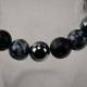 Bracelet pour homme en Obsidienne - Onyx - Hématite