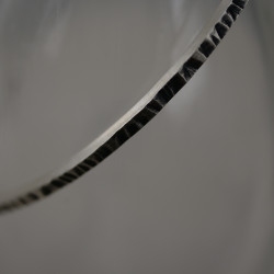 Bracelet for men silver hammered 2mm