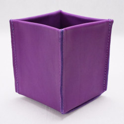 The square pencil holder purple
