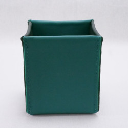 The square pencil holder Emerald green