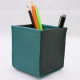 The square pencil holder Emerald green