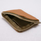 The brown compact wallet