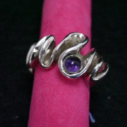 Ring "2 small loops" - 925 silver