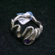 Ring "2 small loops" - 925 silver