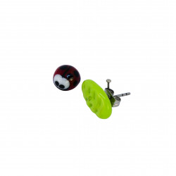 Earrings with Murano glass beads "red ladybug"