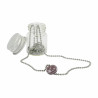 Necklace with Murano glass beads purple/pink